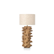 The Spiketacular Table Lamp - Mud - L in paper — handmade luxury table lamp curated by Laiyahome