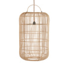 The Bozelo Pendant - Natural - L in rattan — handmade luxury pendant lamp curated by Laiyahome