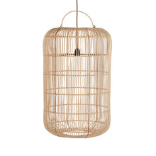 The Bozelo Pendant - Natural - L in rattan — handmade luxury pendant lamp curated by Laiyahome