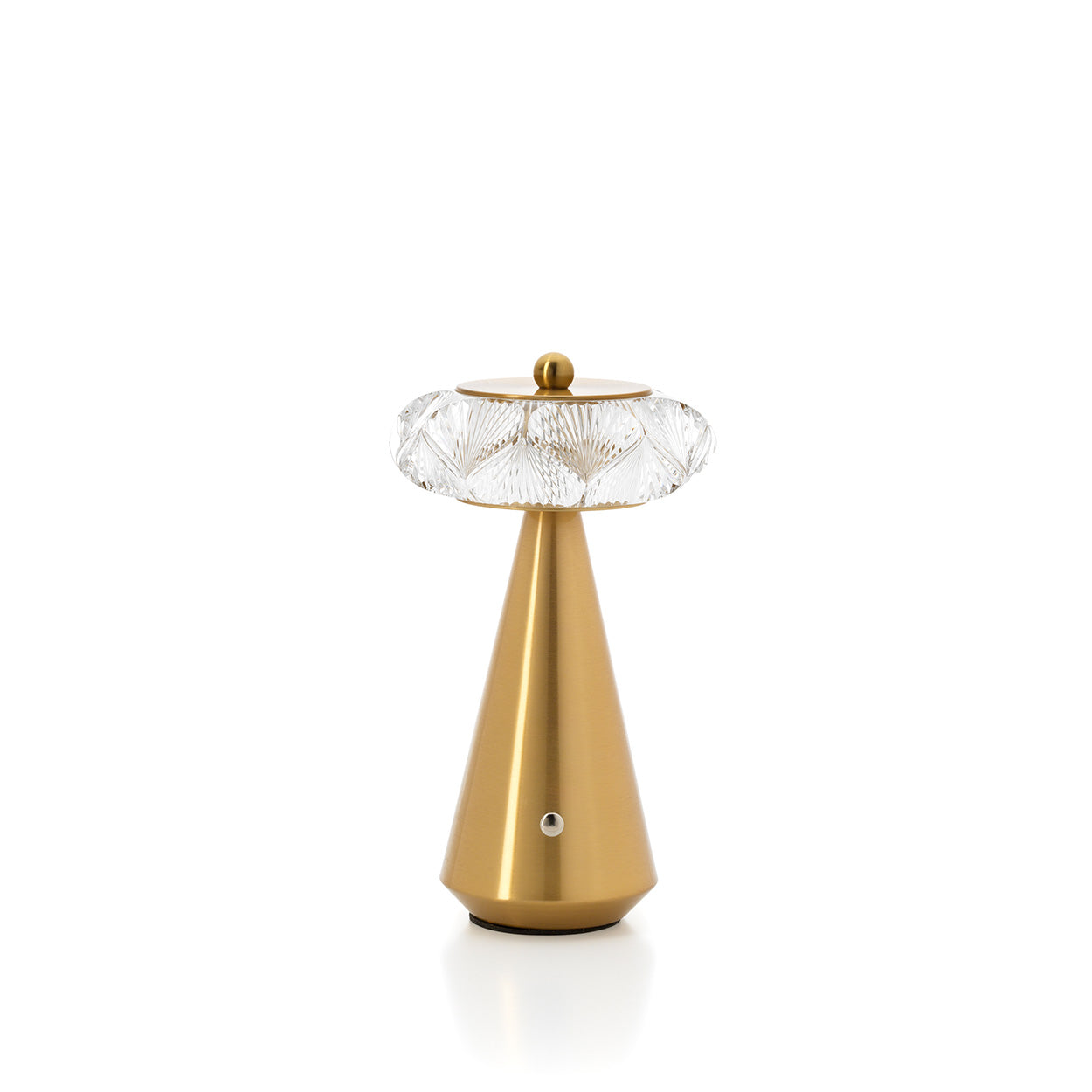The Diamond Diva Led Table Lamp in iron — handmade luxury table lamp curated by Laiyahome