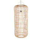 The Bozelo Pendant - Natural - XL in rattan — handmade luxury pendant lamp curated by Laiyahome