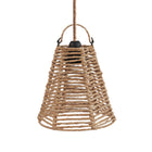 The Fini Pendant - Natural - S in rattan — handmade luxury pendant lamp curated by Laiyahome