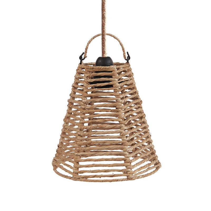 The Fini Pendant - Natural - S in rattan — handmade luxury pendant lamp curated by Laiyahome