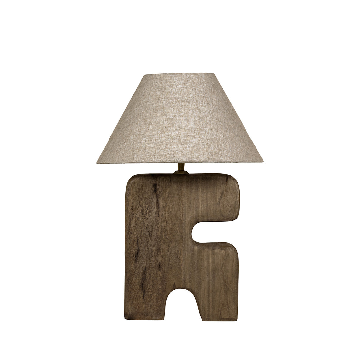 The L’Objet Table Lamp - Brown - M in wood — handmade luxury table lamp curated by Laiyahome