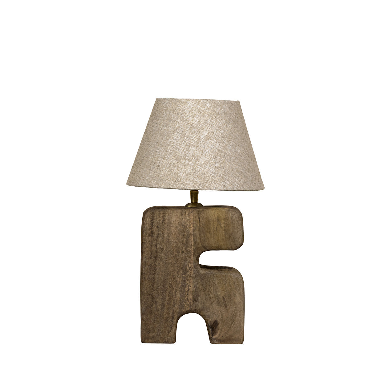 The L’Objet Table Lamp - Brown - S in wood — handmade luxury table lamp curated by Laiyahome
