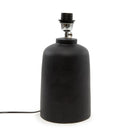 The Table Lamp Base - Black in terracotta, earthenware — handmade luxury table lamp curated by Laiyahome
