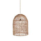 The Xiomara Pendant - Natural - S in palm leaf — handmade luxury pendant lamp curated by Laiyahome