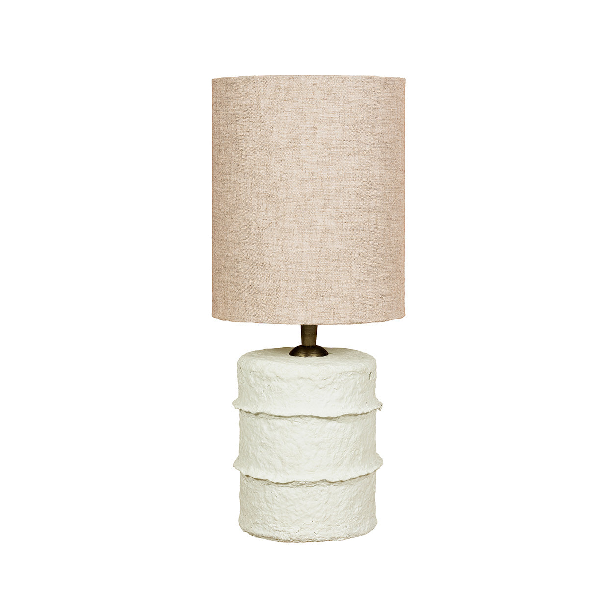 The Contour Table Lamp - White - S in paper — handmade luxury table lamp curated by Laiyahome