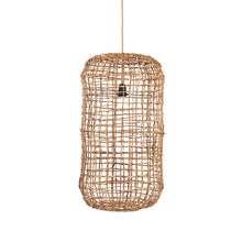 The Kuso Pendant - Natural - L in palm leaf — handmade luxury pendant lamp curated by Laiyahome