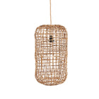 The Kuso Pendant - Natural - M in palm leaf — handmade luxury pendant lamp curated by Laiyahome