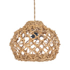 The Banara Pendant - Natural - S in palm leaf — handmade luxury pendant lamp curated by Laiyahome