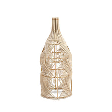 The Garaffa Pendant - Natural - M in rattan — handmade luxury pendant lamp curated by Laiyahome