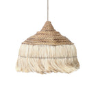 The Abaca Hoola Pendant - Natural - L in glass — handmade luxury pendant lamp curated by Laiyahome