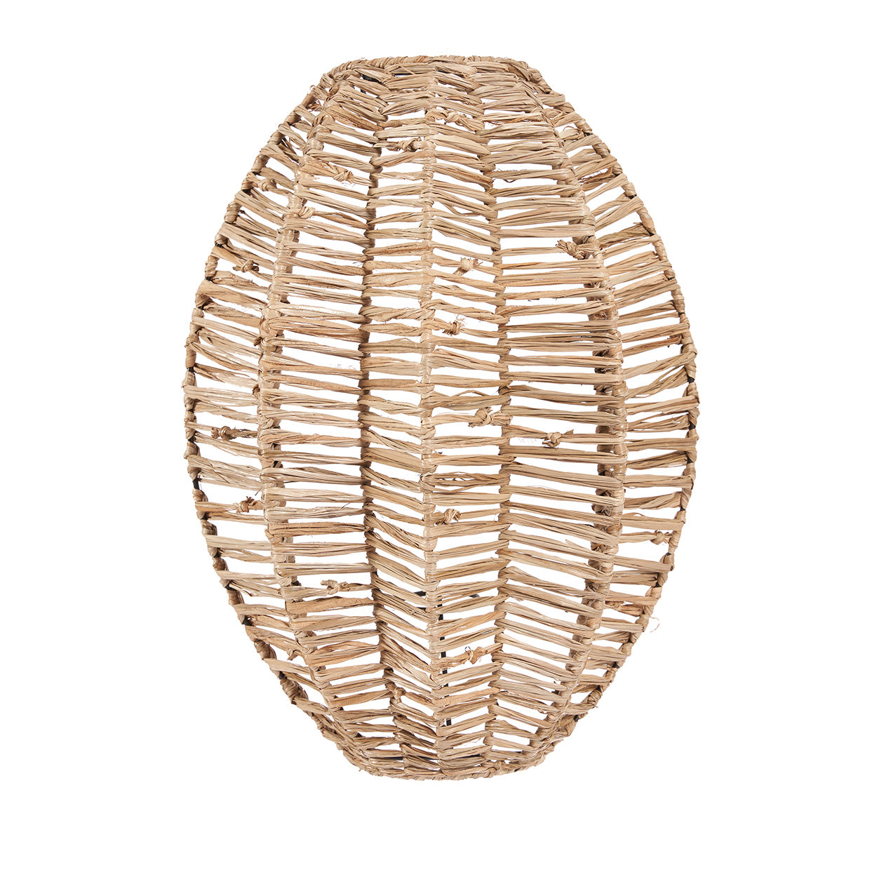 The Avanti Wall Applique - Natural - M in raffia — handmade luxury wall light curated by Laiyahome