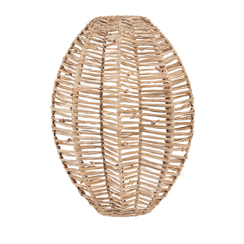 The Avanti Wall Applique - Natural - M in raffia — handmade luxury wall light curated by Laiyahome