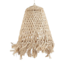 The Abaca Jelly Fish Pendant - Natural - L in grass — handmade luxury pendant lamp curated by Laiyahome