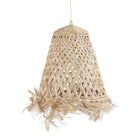The Abaca Jelly Fish Pendant - Natural - M in grass — handmade luxury pendant lamp curated by Laiyahome