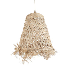 The Abaca Jelly Fish Pendant - Natural - M in grass — handmade luxury pendant lamp curated by Laiyahome