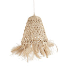 The Abaca Jelly Fish Pendant - Natural - S in grass — handmade luxury pendant lamp curated by Laiyahome