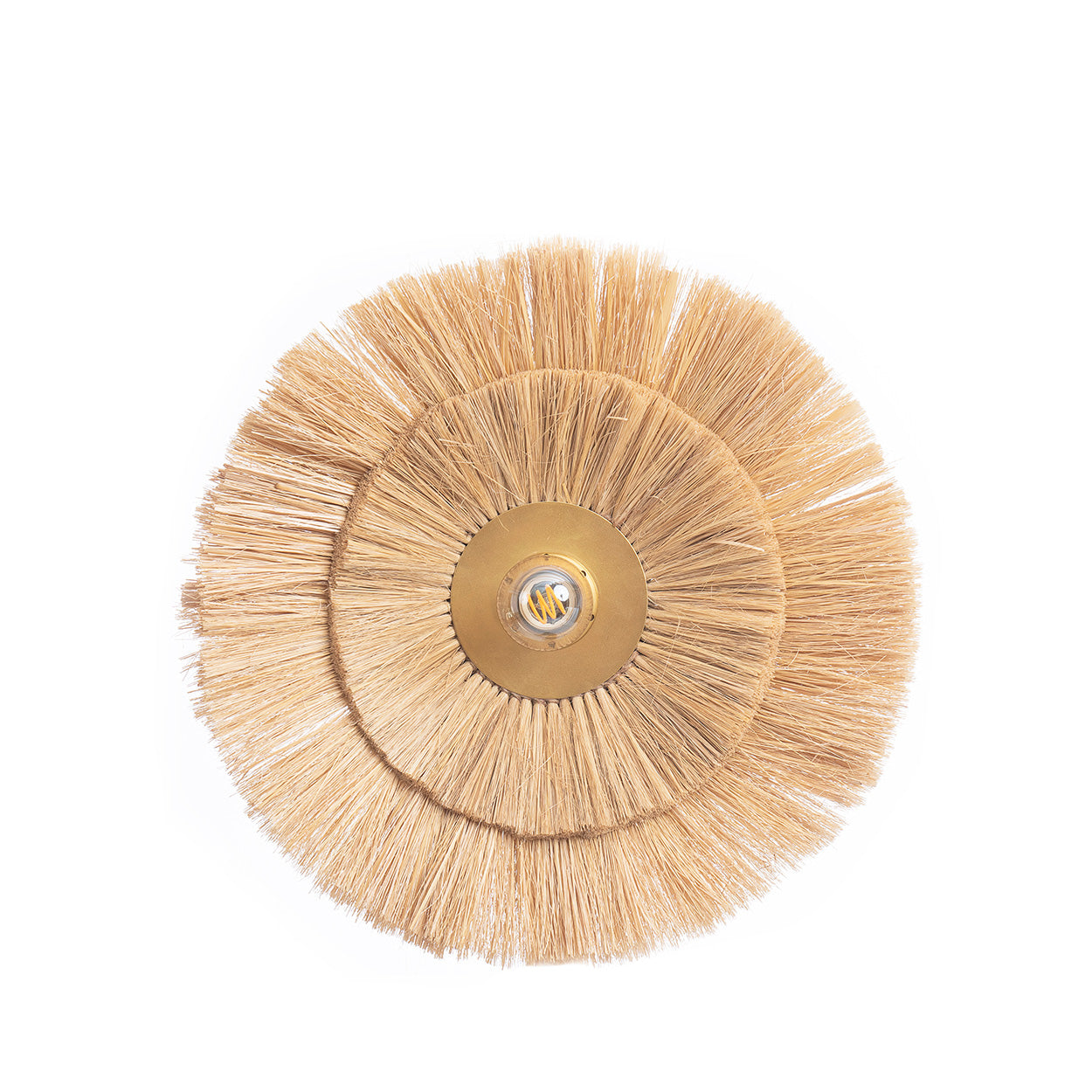The Double Trouble Wall Lamp - Natural Gold - M in grass — handmade luxury wall light curated by Laiyahome