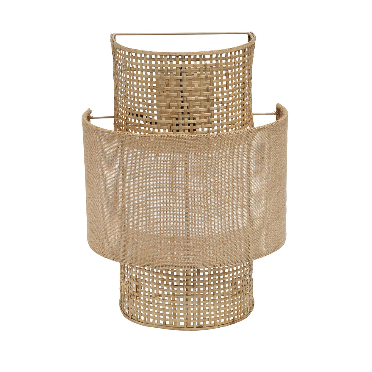 The Bolly Jute Wall Lamp - Natural - M in rattan — handmade luxury wall light curated by Laiyahome