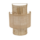 The Bolly Jute Wall Lamp - Natural - M in rattan — handmade luxury wall light curated by Laiyahome