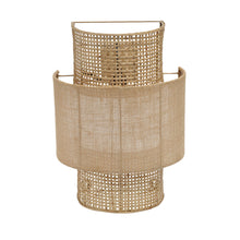 The Bolly Jute Wall Lamp - Natural - M in rattan — handmade luxury wall light curated by Laiyahome