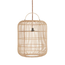 The Bozelo Pendant - Natural - M in rattan — handmade luxury pendant lamp curated by Laiyahome