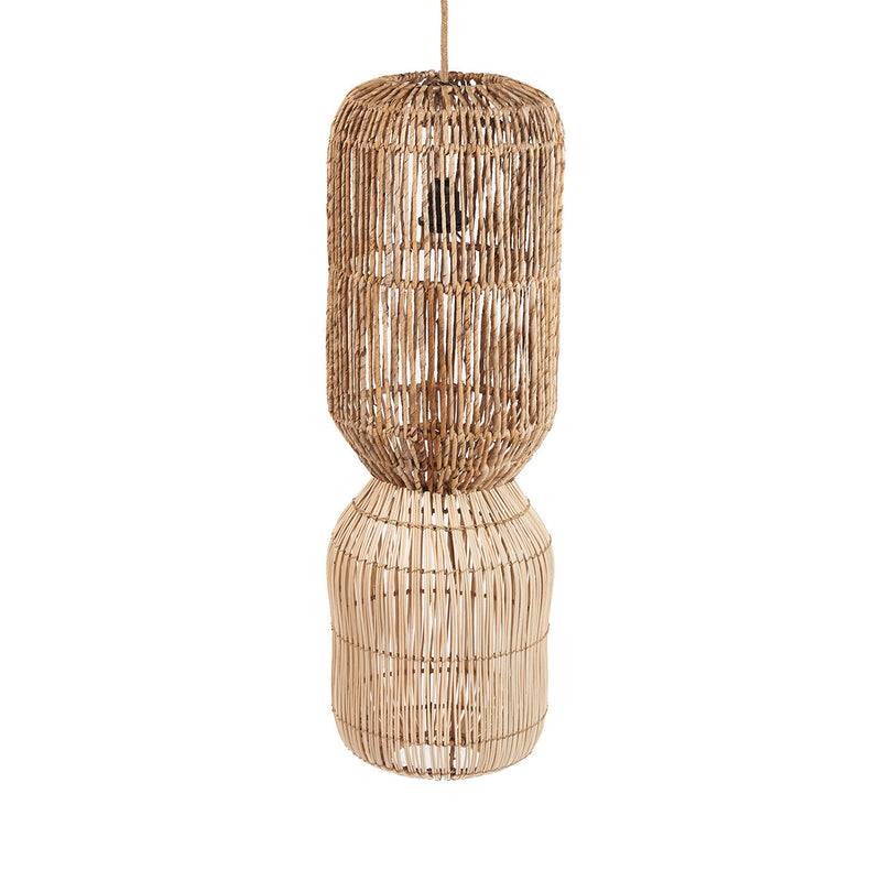 The ChemChem Pendant - Natural - XL in rattan — handmade luxury pendant lamp curated by Laiyahome