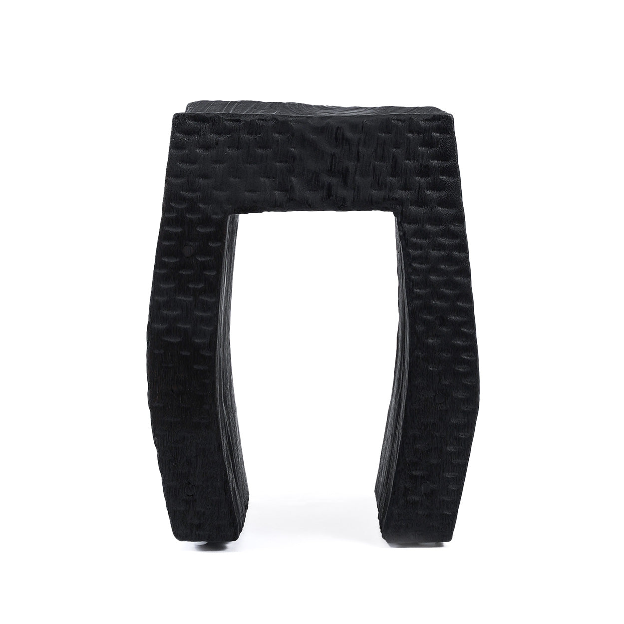 The Montano Stool - Black in wood — handmade luxury stool curated by Laiyahome
