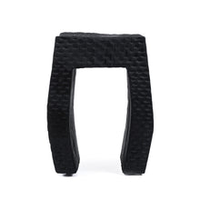 The Montano Stool - Black in wood — handmade luxury stool curated by Laiyahome
