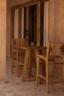 The Cheers Bar Table - Natural in wood — handmade luxury dining table curated by Laiyahome — view 2