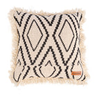 The Sahara Diamond Cushion Cover - Natural Black – cotton cushion cover in natural black – product view 11