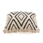 The Sahara Diamond Cushion Cover - Natural Black – cotton cushion cover in natural black – product view 6