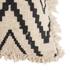 The Sahara Diamond Cushion Cover - Natural Black – cotton cushion cover in natural black – product view 7