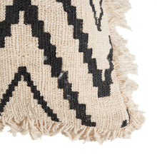 The Sahara Diamond Cushion Cover - Natural Black – cotton cushion cover in natural black – product view 7