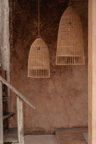 The Elba Pendant - Natural - M in rattan — handmade luxury pendant lamp curated by Laiyahome — view 2