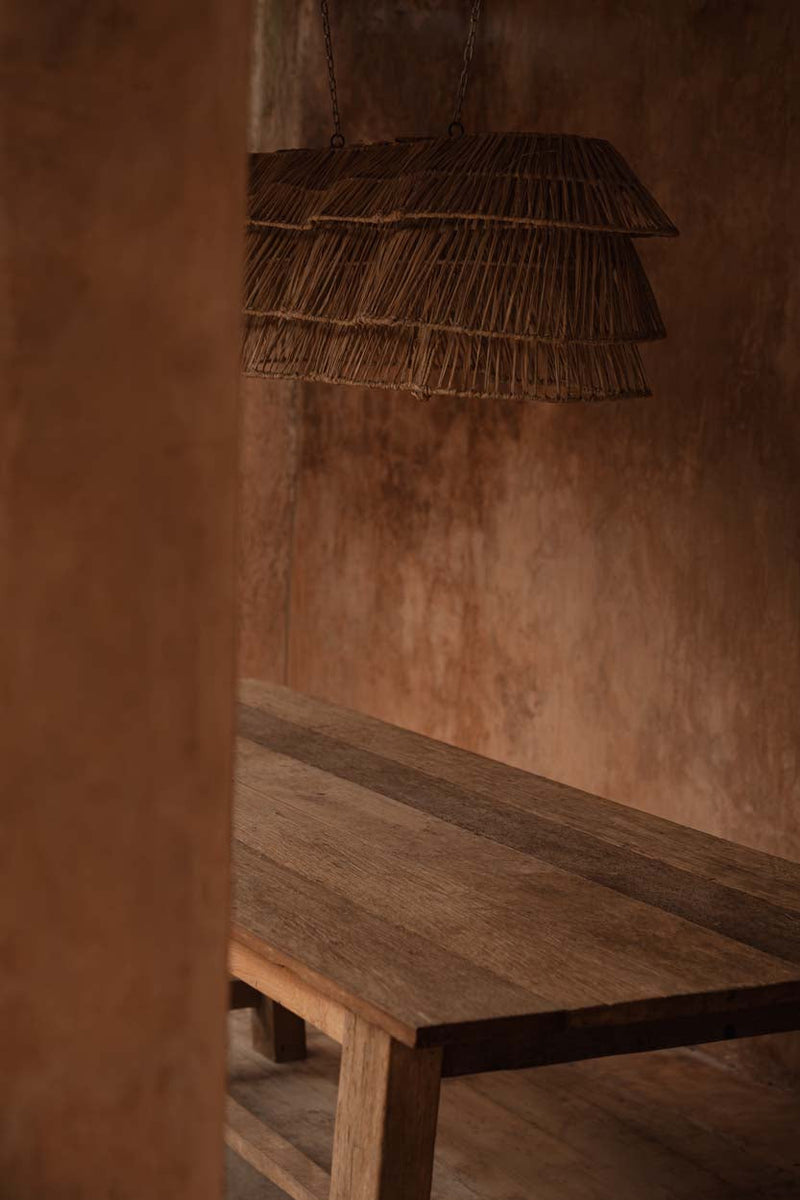 The Binghi Pendant Lamp - Natural in seagrass — handmade luxury pendant lamp curated by Laiyahome — view 2