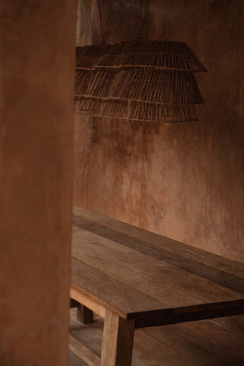 The Binghi Pendant Lamp - Natural in seagrass — handmade luxury pendant lamp curated by Laiyahome — view 2