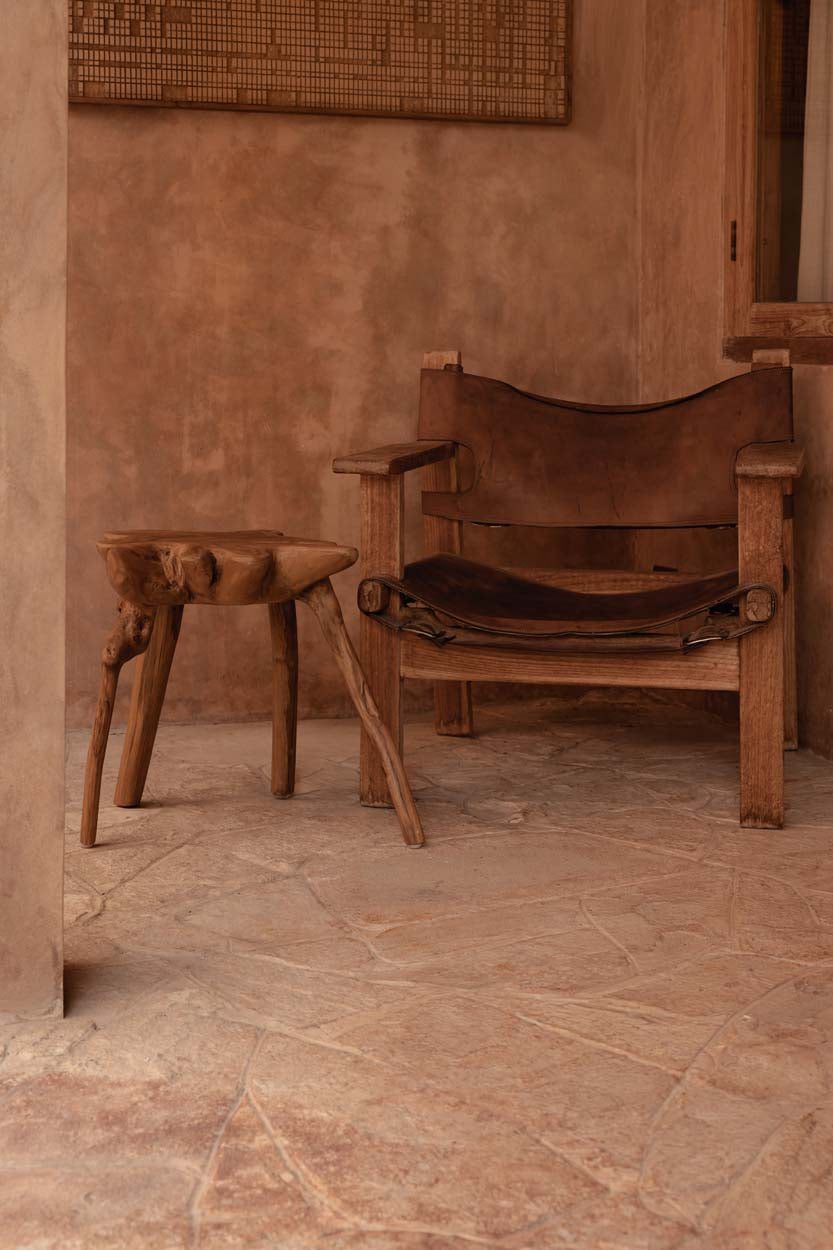 The Rooty Side Table - Natural in wood — handmade luxury side table curated by Laiyahome — view 2