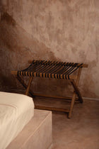 The Luggage Rack - Natural - L in wood — handmade luxury clothing rack curated by Laiyahome — view 2