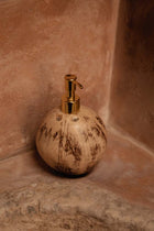 The Coconut Soap Dispenser in coconut — handmade luxury soap dispenser curated by Laiyahome — view 2