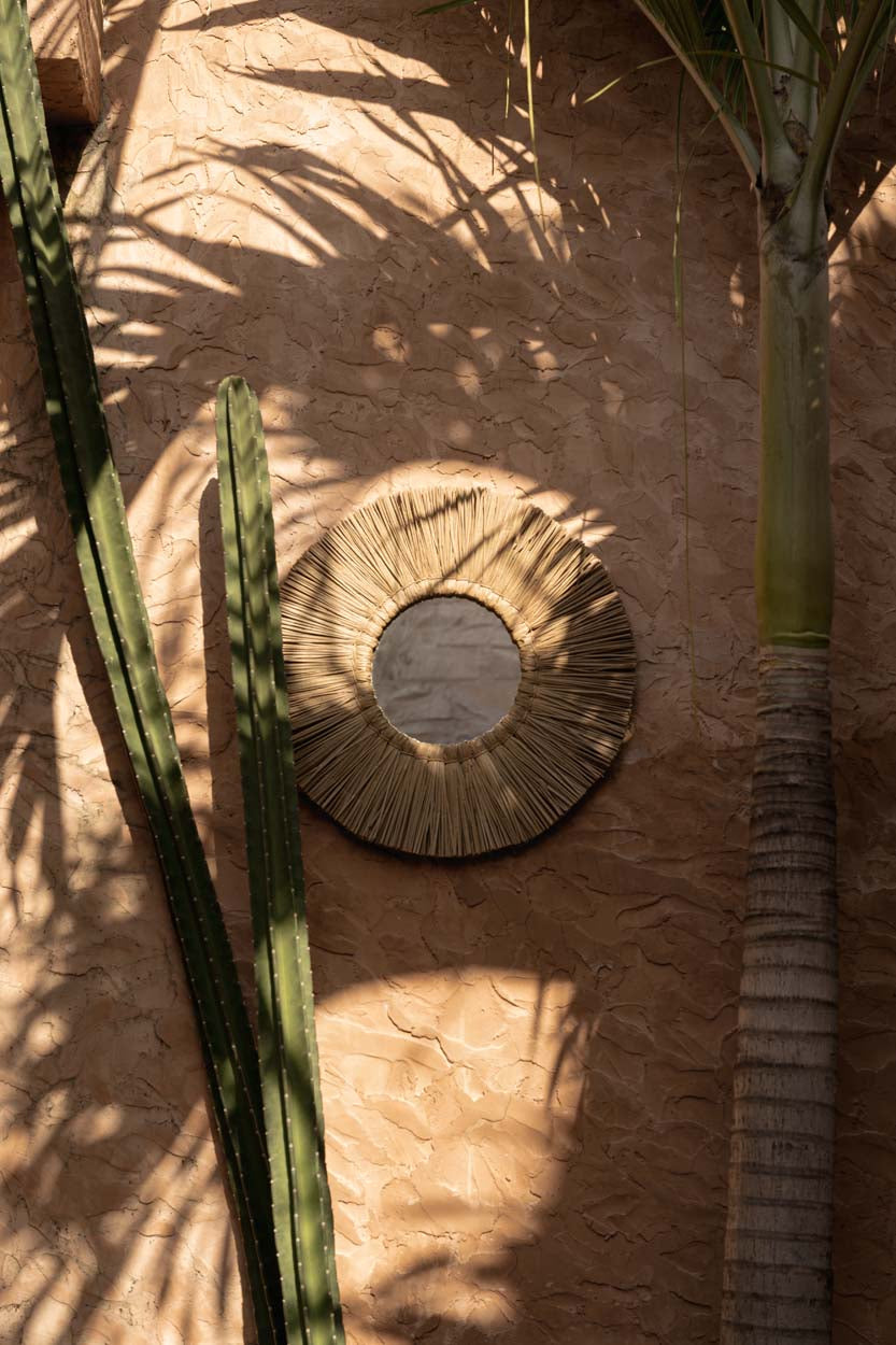 The Alang Alang Mirror - Natural - M in grass — handmade luxury wall mirror curated by Laiyahome — view 2