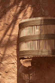 The Doedoe Wall Applique - Natural - M in rattan — handmade luxury wall light curated by Laiyahome — view 2