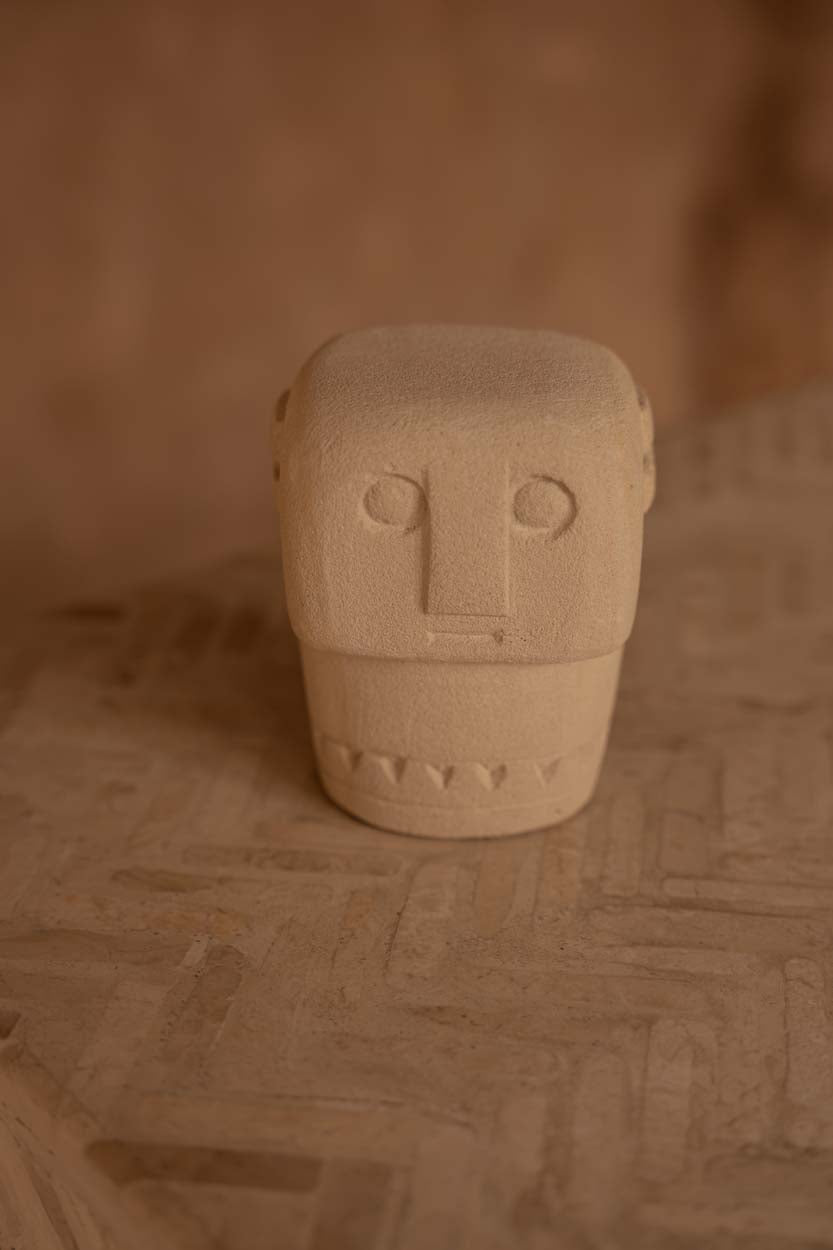 The Sumba Stone Statue #09 in stone — handmade luxury statue curated by Laiyahome — view 2