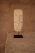 The Sumba Stone #20 on Stand in stone — handmade luxury standing decoration curated by Laiyahome — view 2