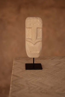 The Sumba Stone #20 on Stand in stone — handmade luxury standing decoration curated by Laiyahome — view 2