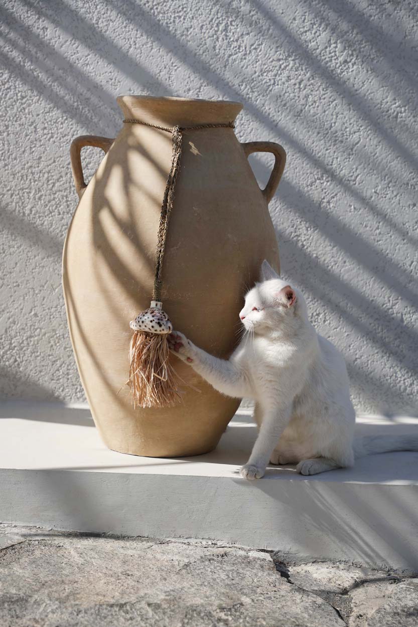 The Raffia Lupina Tassel - Natural in raffia — handmade luxury statue curated by Laiyahome — view 2