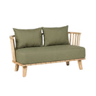 The Malawi Two Seater - Green Alga in wood — handmade luxury sofa curated by Laiyahome