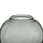 The Jacqueline Vase - Smokey Grey – glass decorative vase in smokey grey – product view 2